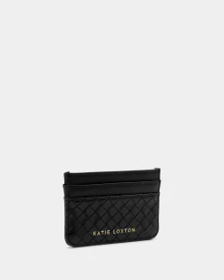 Katie Loxton Nova Woven Texture Card Holder Black Online