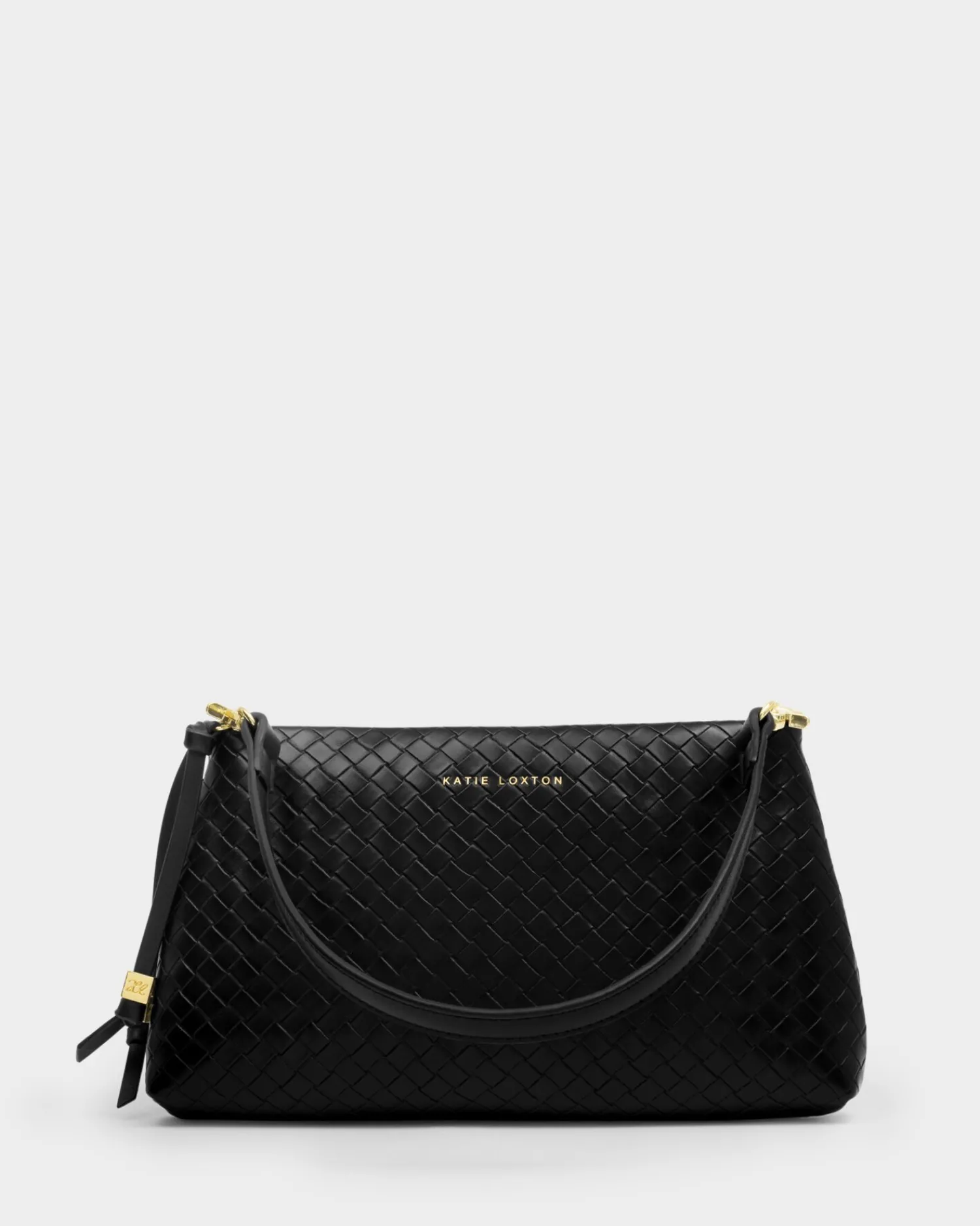Katie Loxton Nova Woven Texture Clutch Black Hot