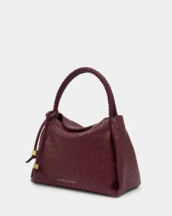 Katie Loxton Nova Woven Texture Top Handle Bag Cherry Online