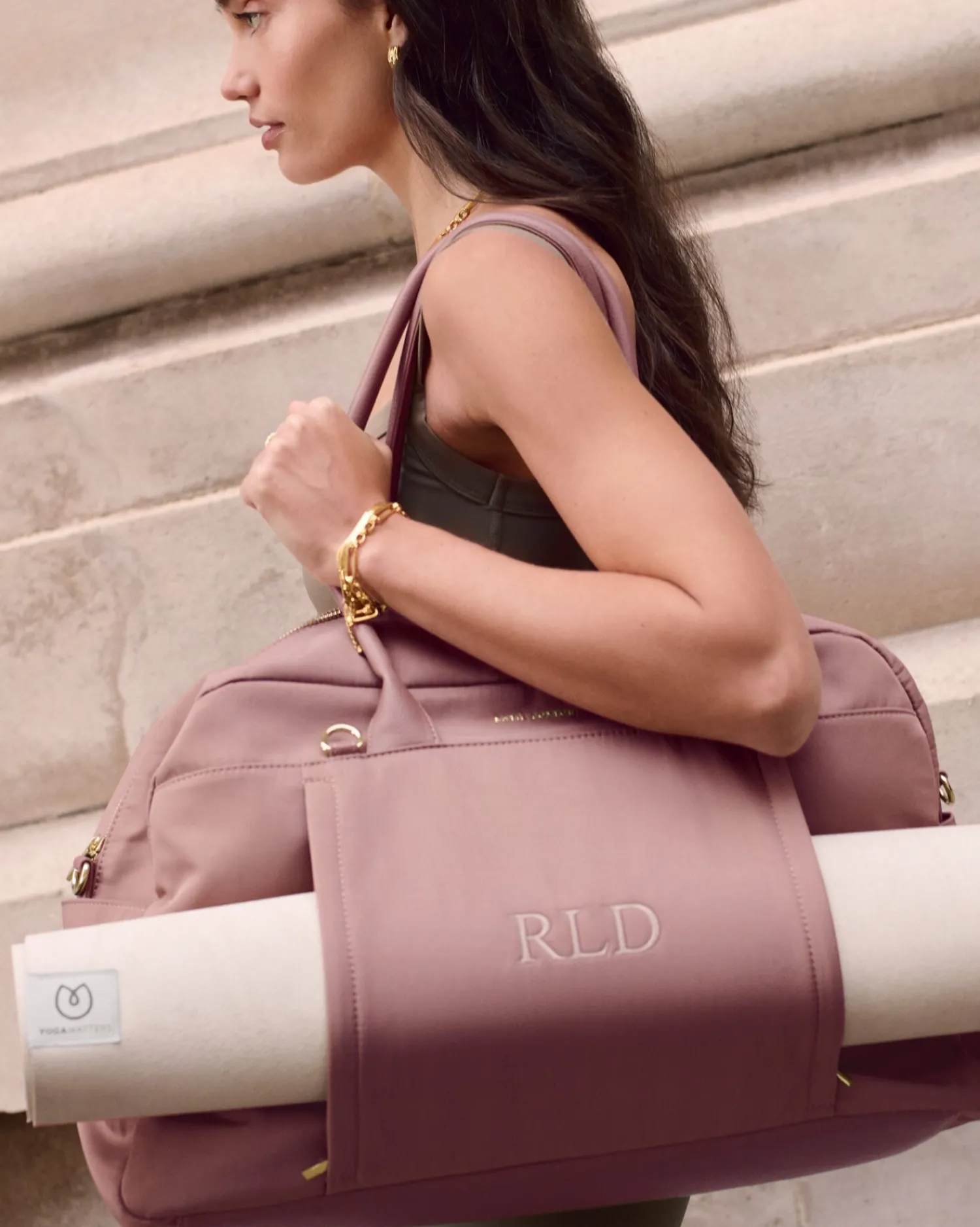 Katie Loxton Nylon-Luxe Everyday Holdall Deep Rose Hot