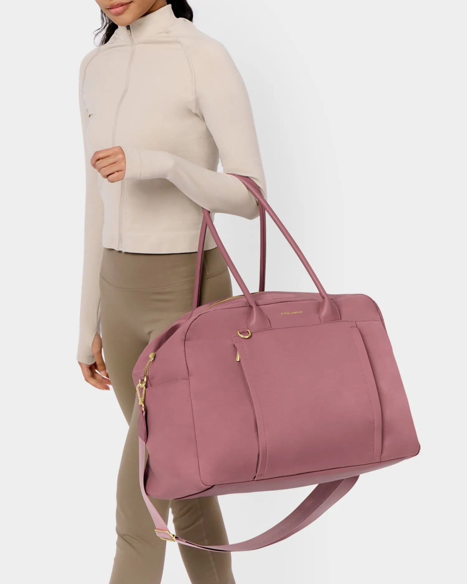 Katie Loxton Nylon-Luxe Everyday Holdall Deep Rose Hot