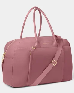Katie Loxton Nylon-Luxe Everyday Holdall Deep Rose Hot