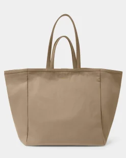Katie Loxton Nylon-Luxe Oversized Tote Bag Taupe