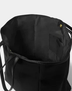 Katie Loxton Nylon-Luxe Oversized Tote Bag Black Best