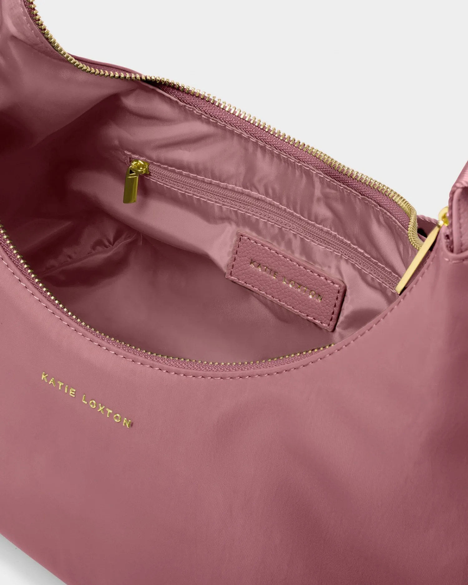 Katie Loxton Nylon-Luxe Sling Shoulder Bag Deep Rose
