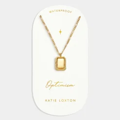 Katie Loxton Optimism' Waterproof Gold Spinning Amulet Necklace Online