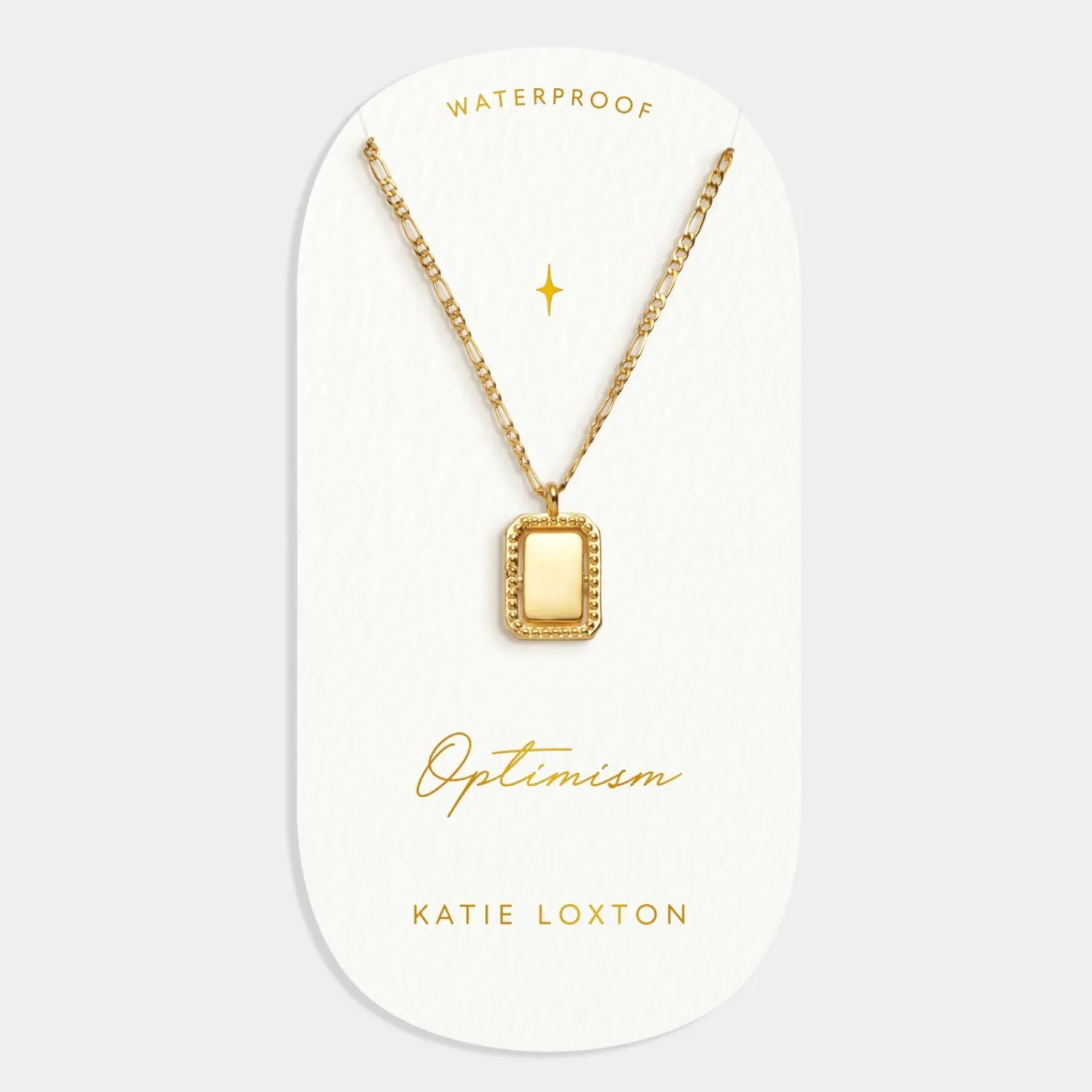 Katie Loxton Optimism' Waterproof Gold Spinning Amulet Necklace Online
