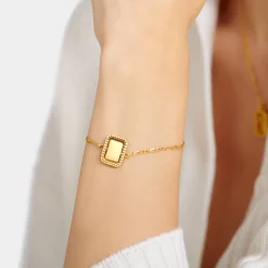 Katie Loxton Optimism' Waterproof Gold Spinning Amulet Bracelet Hot