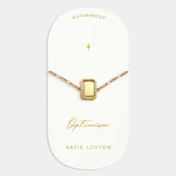 Katie Loxton Optimism' Waterproof Gold Spinning Amulet Bracelet Hot