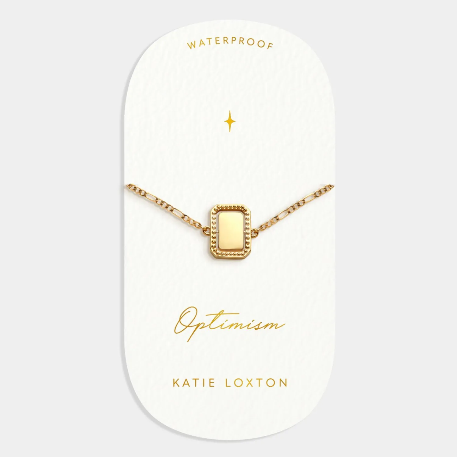 Katie Loxton Optimism' Waterproof Gold Spinning Amulet Bracelet Hot