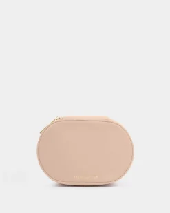 Katie Loxton Oval Jewellery Box Nude Pink Discount