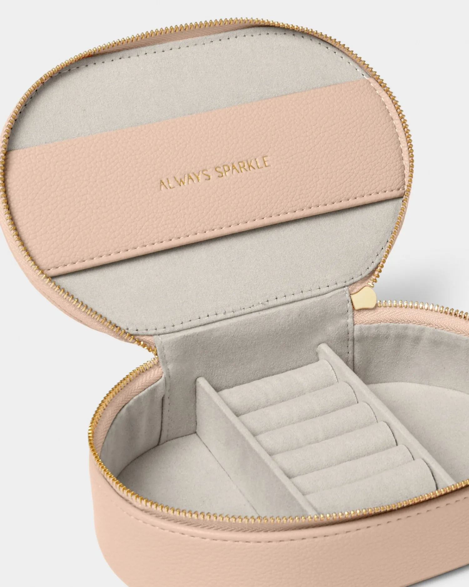 Katie Loxton Oval Jewellery Box Nude Pink Discount