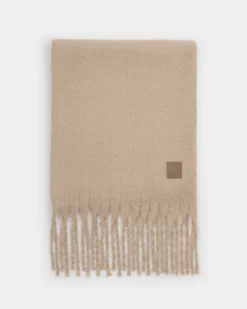 Katie Loxton Oversized Recycled Tassel Scarf Blush Taupe Discount