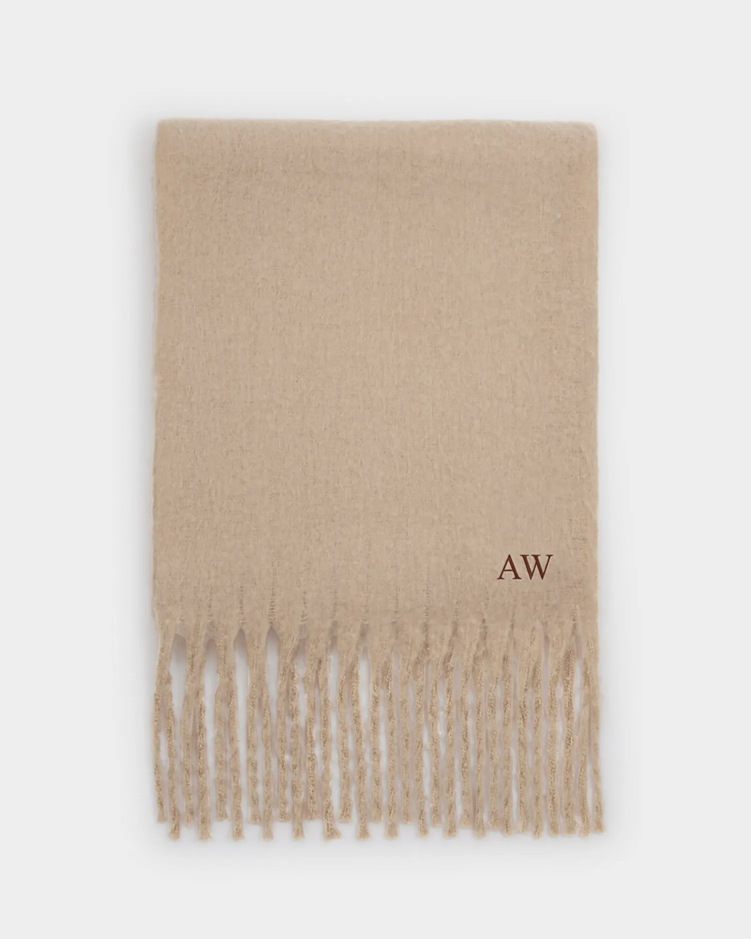 Katie Loxton Oversized Recycled Tassel Scarf Blush Taupe Discount