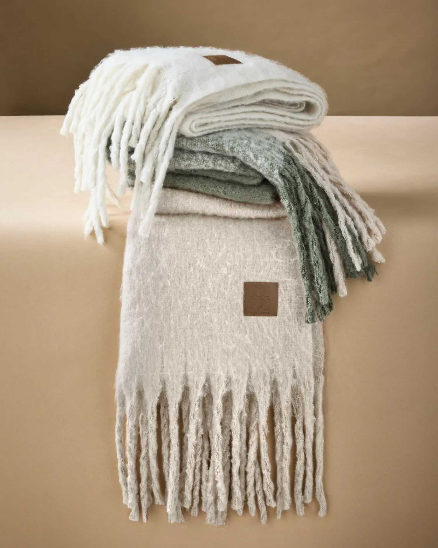 Katie Loxton Oversized Recycled Tassel Scarf Off White Online