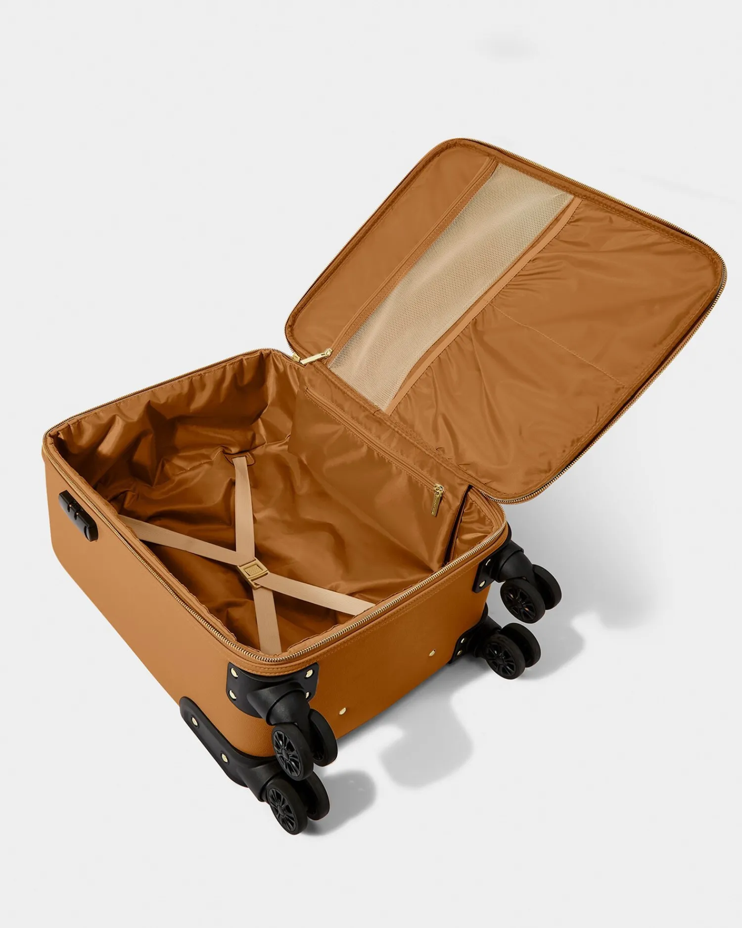 Katie Loxton Oxford Cabin Suitcase Cognac