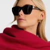 Katie Loxton Palma Oversized Cat-Eye Sunglasses Hot