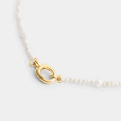 Katie Loxton Pearl Glow Waterproof Gold Choker New