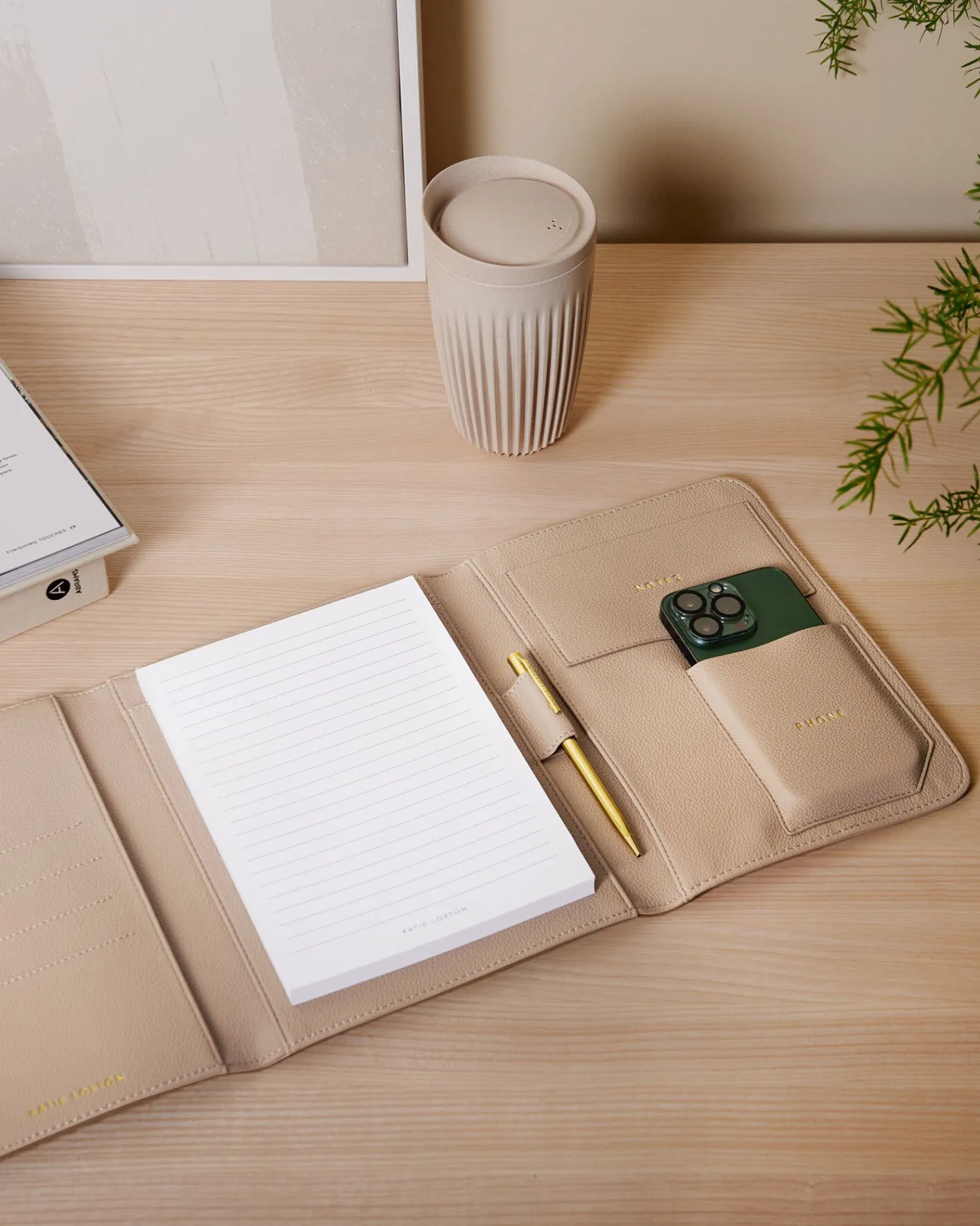 Katie Loxton Personal Organiser 'Plan Focus Create' in Light Taupe
