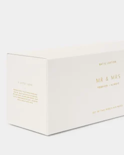 Katie Loxton Porcelain Mug Gift Set 'Mr & Mrs'