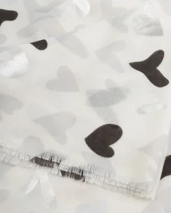 Katie Loxton Printed Foil Scarf Grey Sale