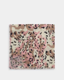 Katie Loxton Printed Scarf Soft Taupe Sale