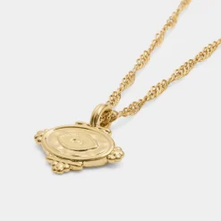 Katie Loxton Protection' Waterproof Gold Charm Necklace Clearance