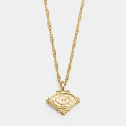 Katie Loxton Protection' Waterproof Gold Charm Necklace Clearance