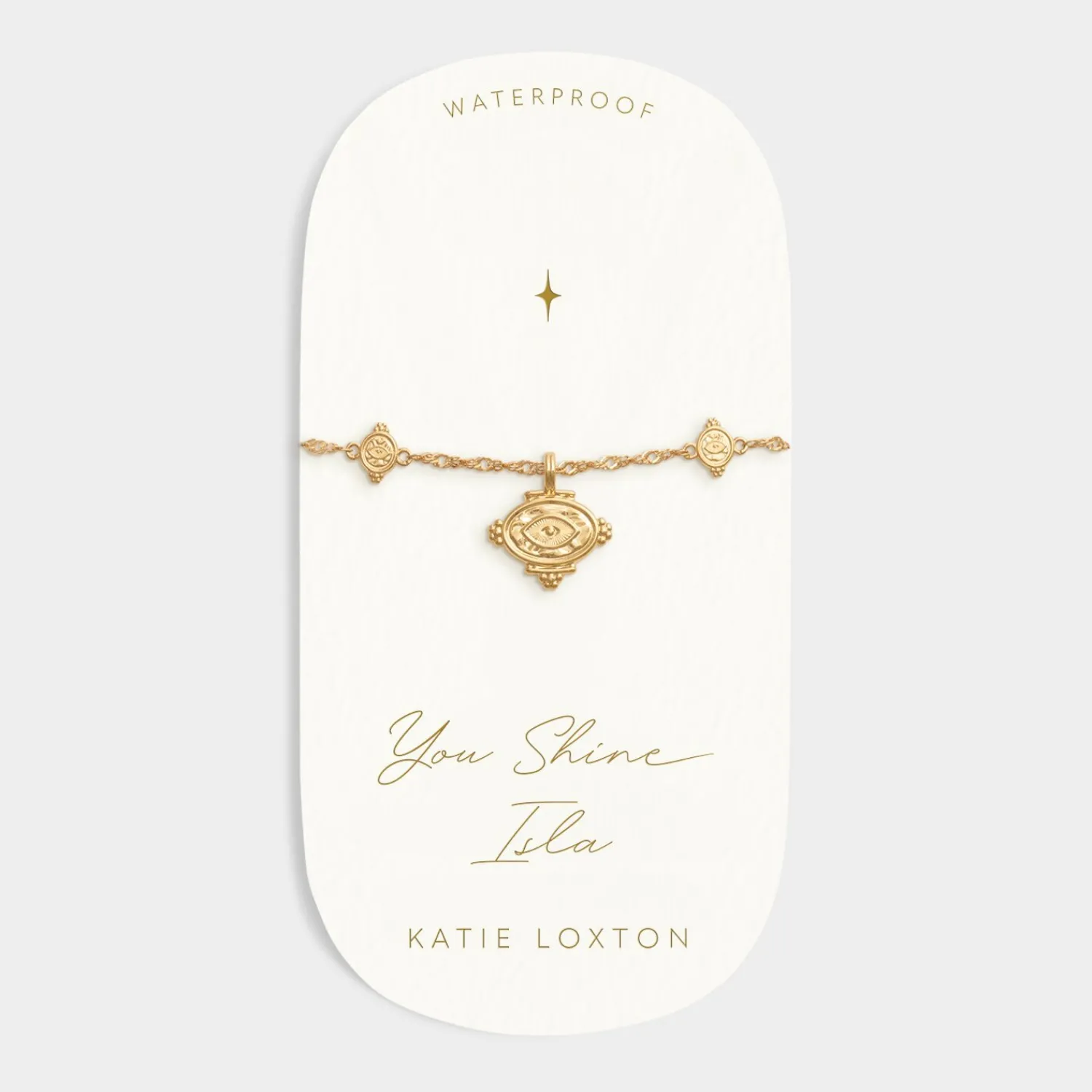 Katie Loxton Protection' Waterproof Gold Charm Bracelet Best