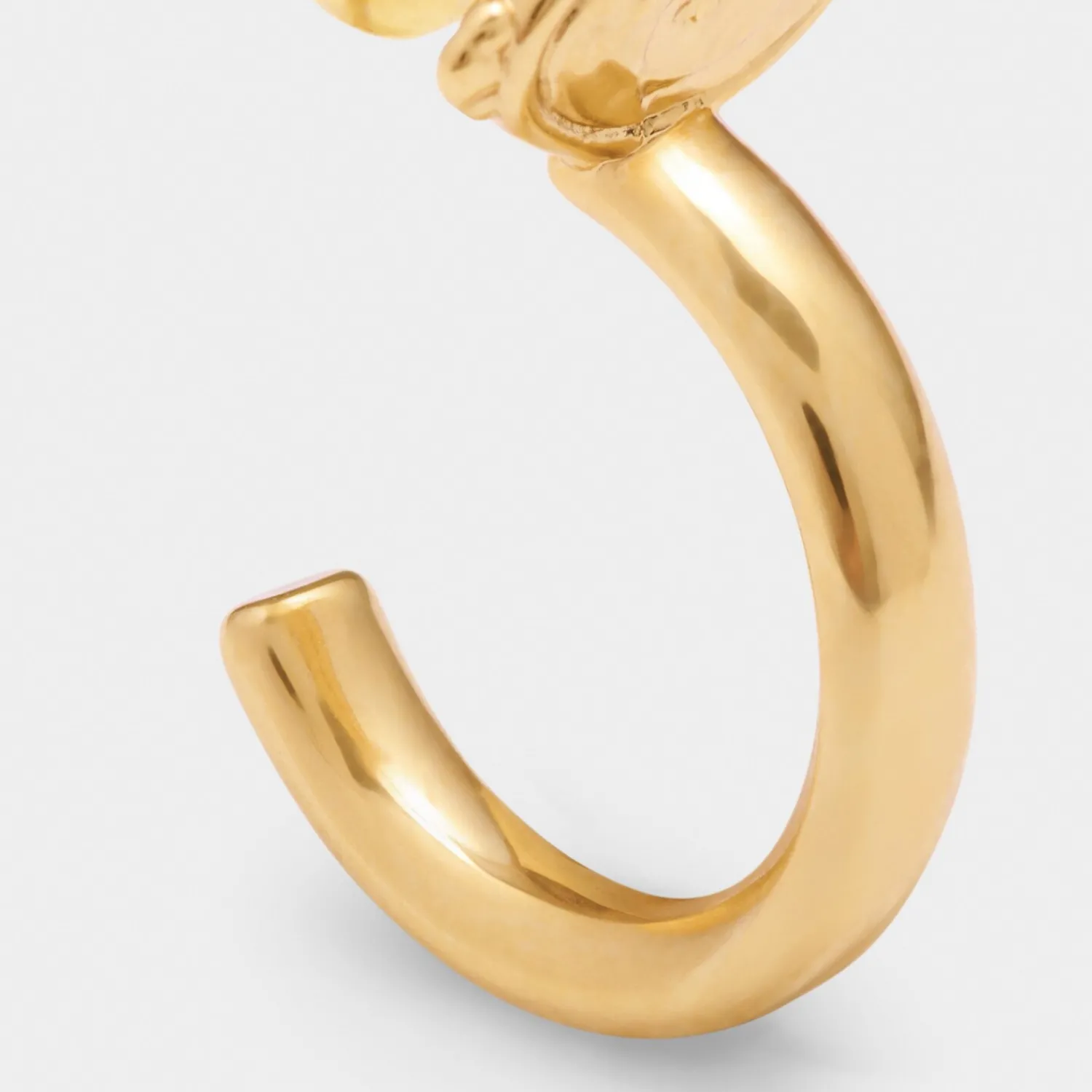 Katie Loxton Protection' Waterproof Gold Charm Hoop Earrings Online