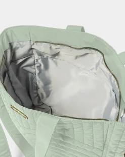 Katie Loxton Quilted Tote Bag Light Sage Hot