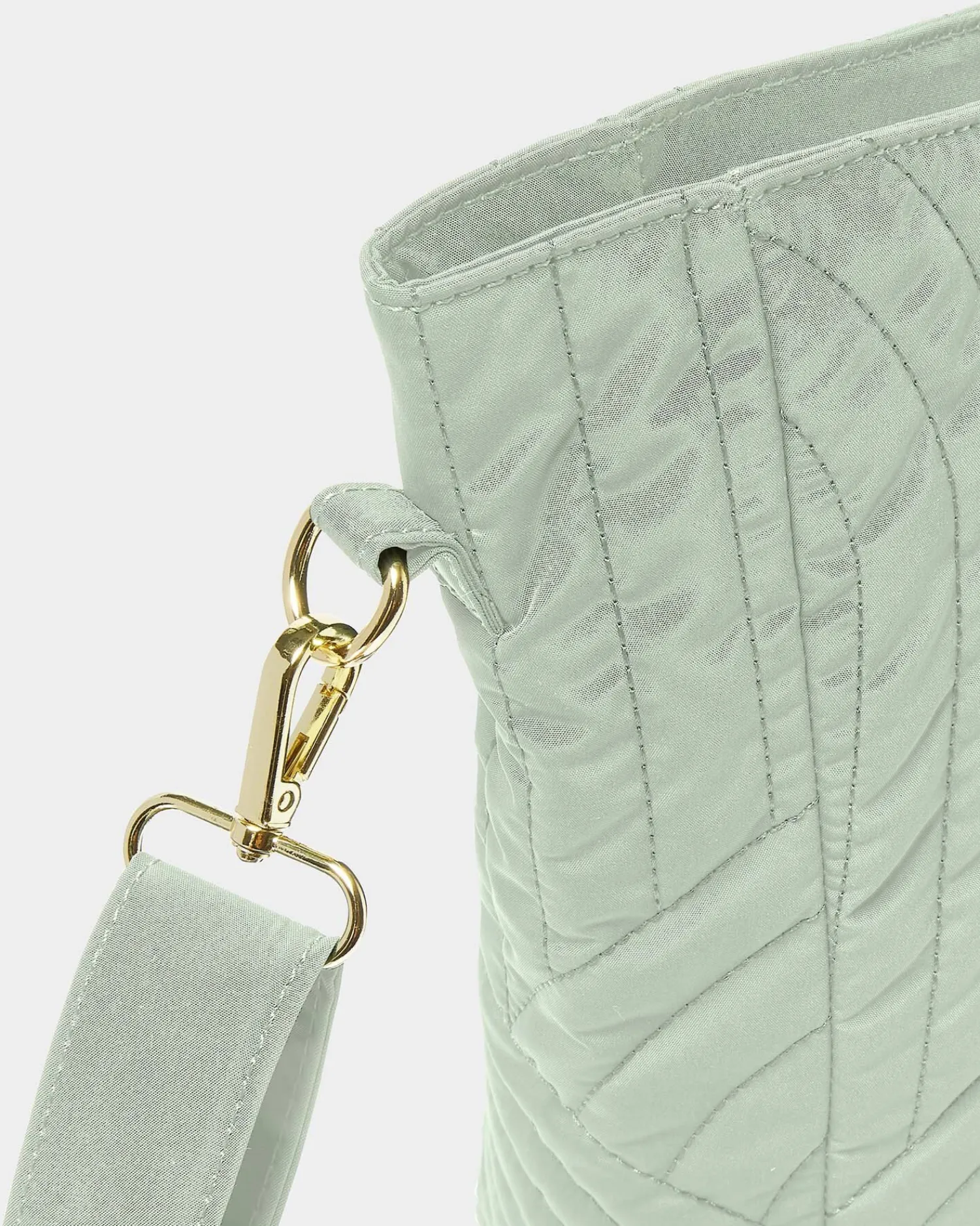 Katie Loxton Quilted Tote Bag Light Sage Hot