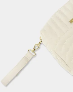 Katie Loxton Quilted Wristlet Organiser Light Sand Clearance