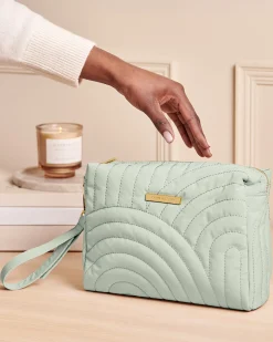 Katie Loxton Quilted Wristlet Organiser Light Sage