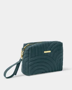 Katie Loxton Quilted Wristlet Organiser Dusty Navy Outlet