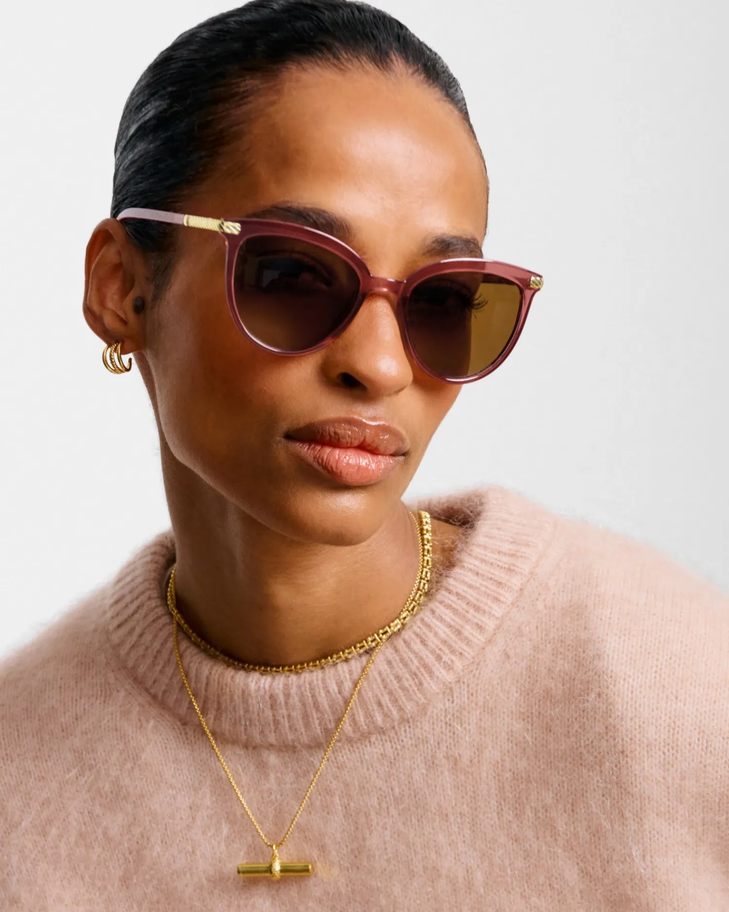 Katie Loxton Ravello Round Sunglasses Cherry Discount