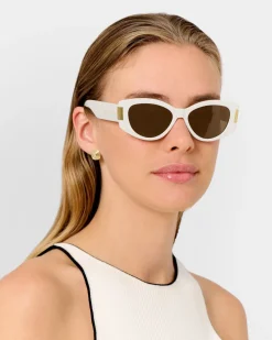 Katie Loxton Rimini Sunglasses Off White Clearance