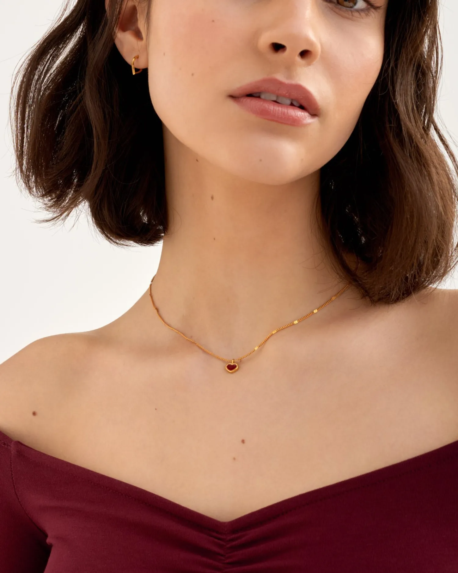 Katie Loxton Rouge Waterproof Gold Heart Necklace Best