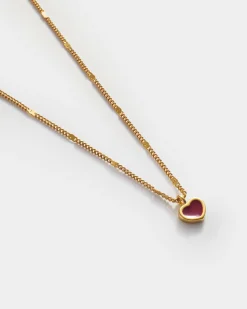 Katie Loxton Rouge Waterproof Gold Heart Necklace Best