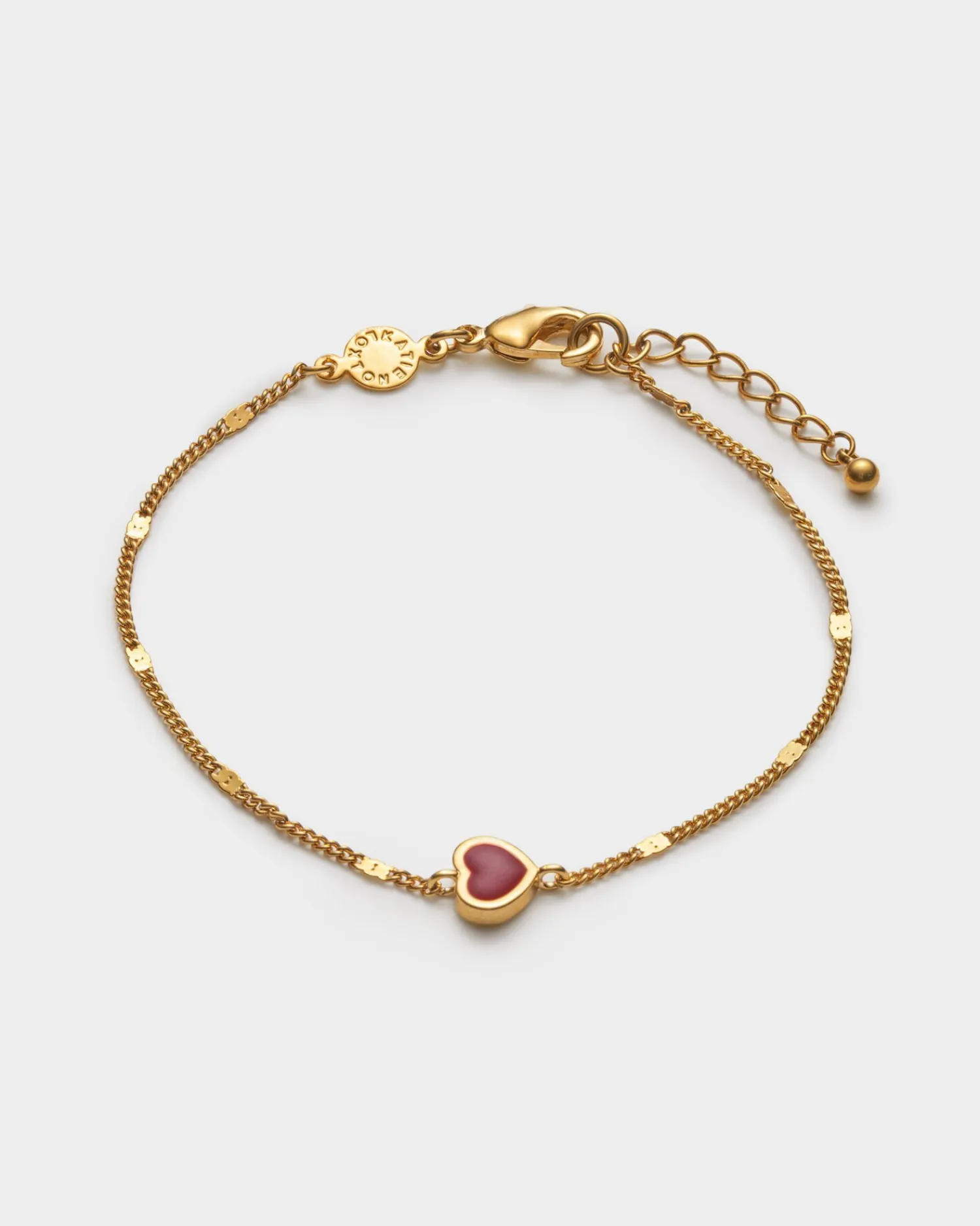 Katie Loxton Rouge Waterproof Gold Heart Bracelet Online