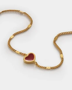 Katie Loxton Rouge Waterproof Gold Heart Bracelet Online