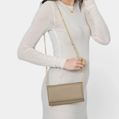 Katie Loxton Rubi Chain Crossbody Purse Light Taupe