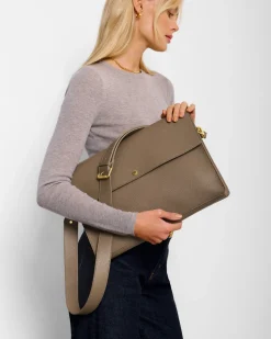 Katie Loxton Secret Message Laptop Bag Mink Discount