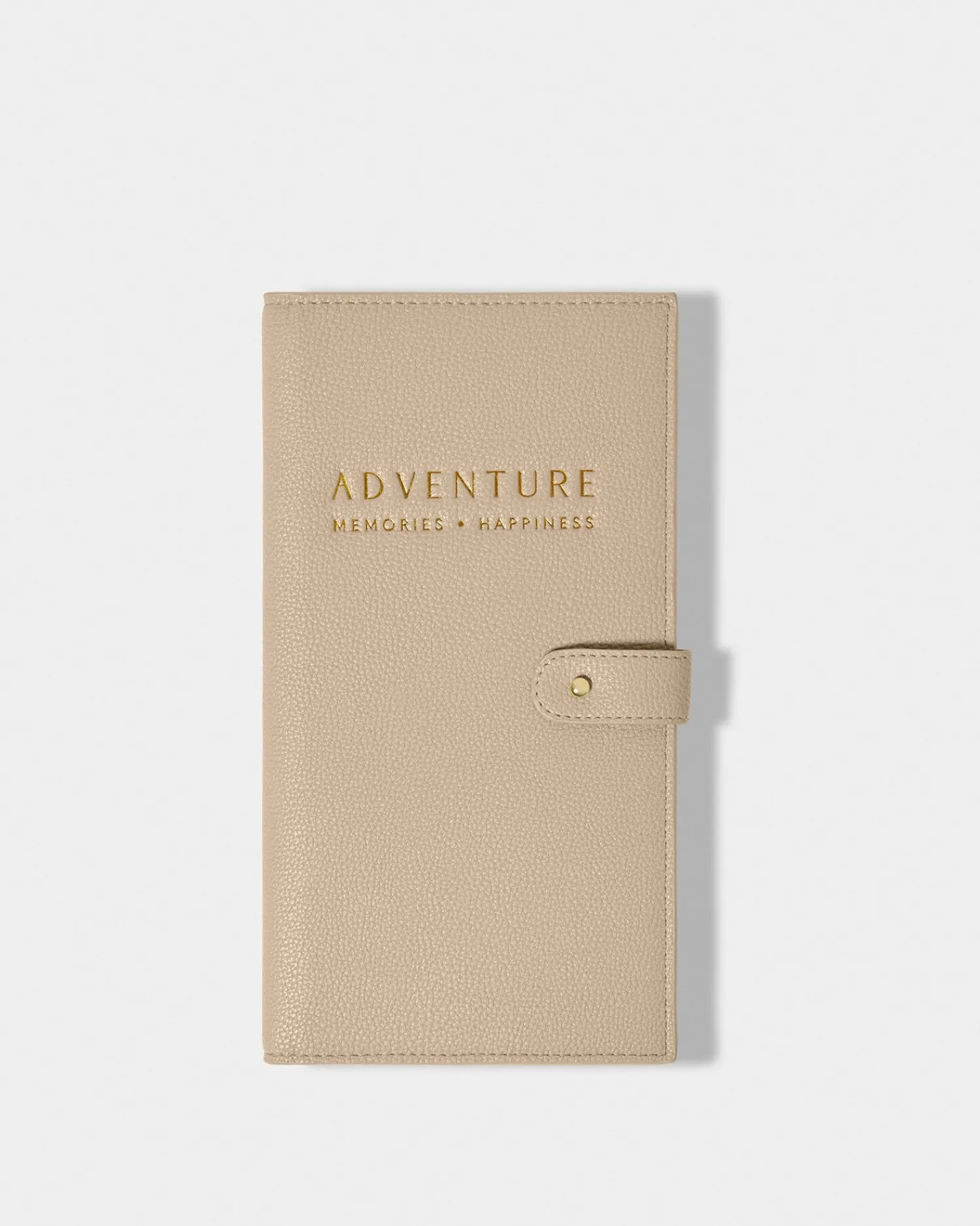 Katie Loxton Sentiment Travel Wallet 'Adventure Memories Happiness' in Light Taupe Adventure Memories Happiness Best