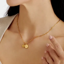 Katie Loxton ' Waterproof Gold Charm Necklace Sister Outlet