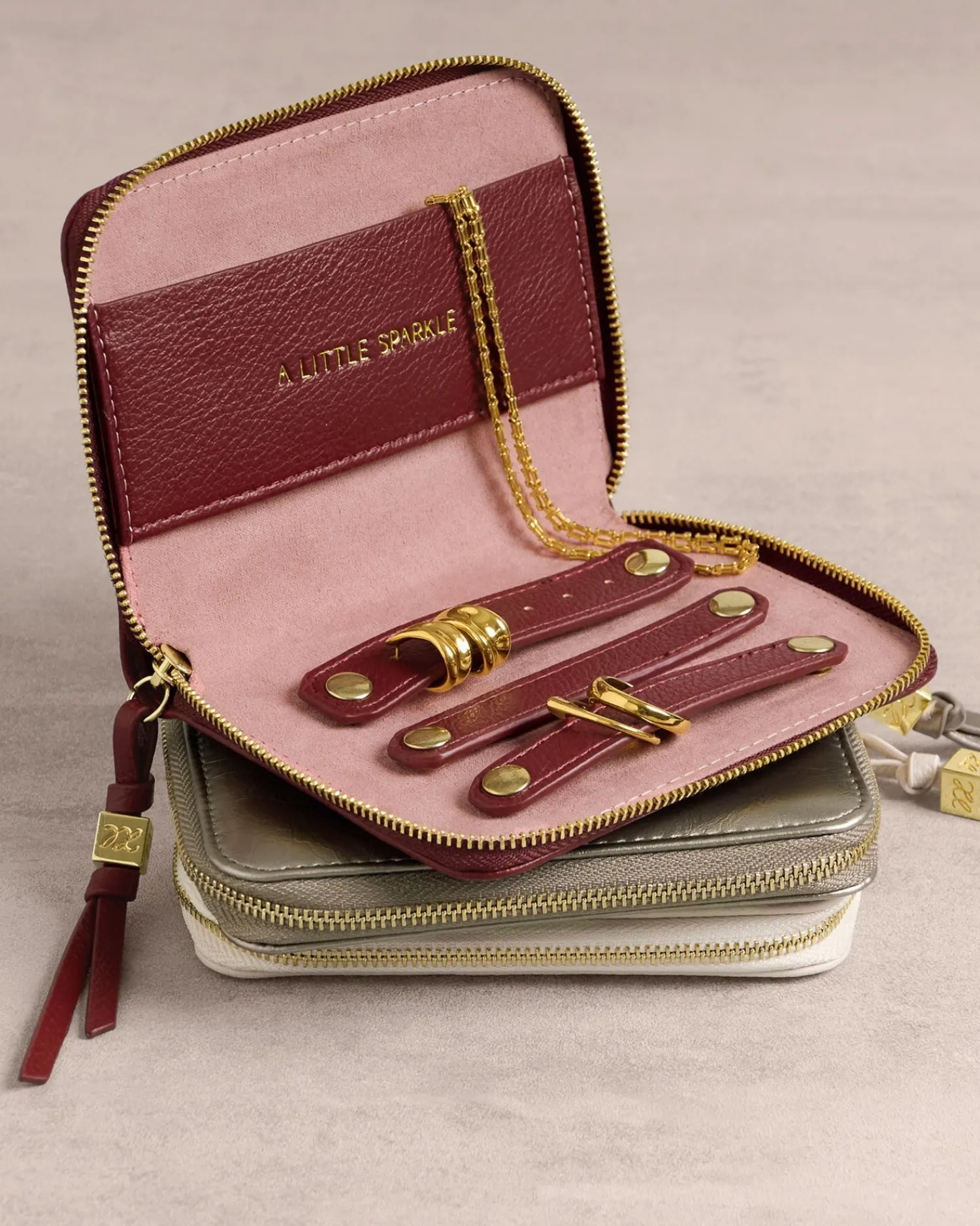 Katie Loxton Slim Jewellery Case Cherry Online