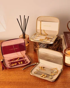 Katie Loxton Slim Jewellery Case Off White Clearance