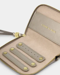 Katie Loxton Slim Jewellery Case Pewter New