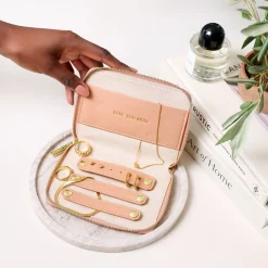 Katie Loxton Slim Jewellery Case 'Love You Mum' Peony Blush Discount