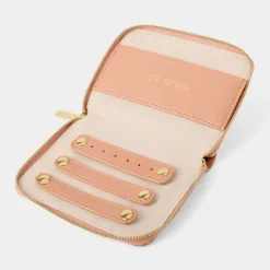 Katie Loxton Slim Jewellery Case 'Love You Mum' Peony Blush Discount